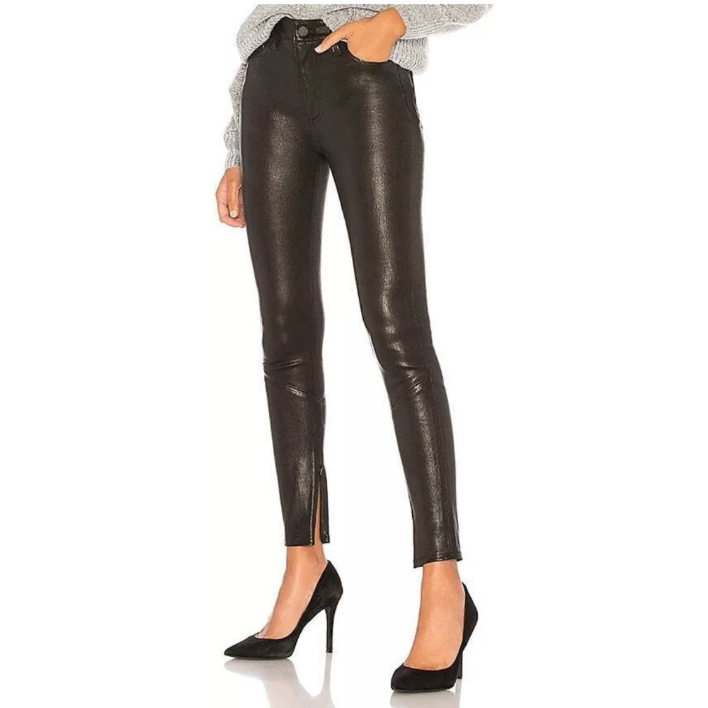 NOBODY DENIM Cult High Rise Zip Ankle Skinny Jeans Leather Pants - 24 / XS